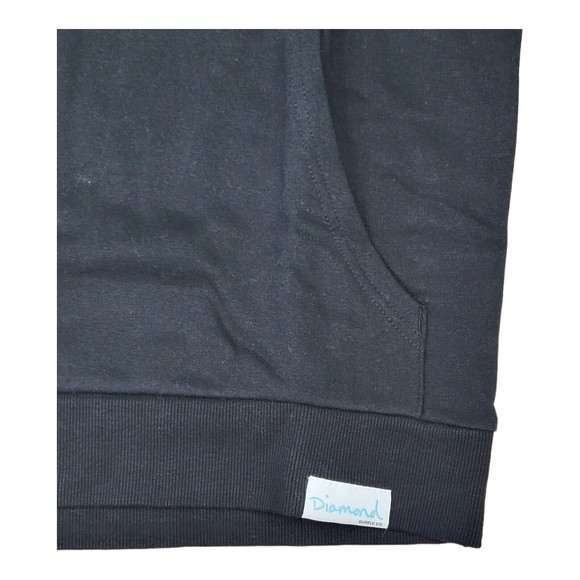 Diamond Supply Co Hoodie Medium Size / Black Color With Blue Logo Graphic - Picture 3 of 4